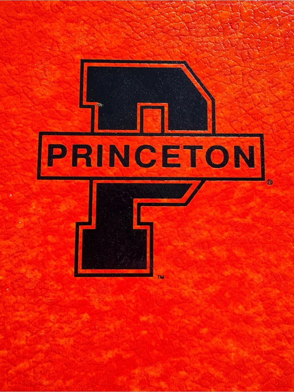 Vintage Princeton Spiral College- Ruled 3 Subject Notebook in Orange- Top Flight